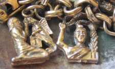 Open relationship X Commandments bracelet (Without 7th) The Gold filled 7.5” (180 mm.) long Coro production