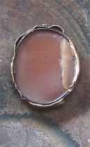 Carved Victorian shell Dimetria Goddess circa 1850 Unmarked/Tested 18K Yellow Gold top of ring.