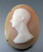 Museum Quality Antique cameo Broach & Pendant in gold mount Before (1865) Civil War Era