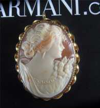 Museum Quality Art Deco from yearly 1930th 10K (marked) Gold Pendant/Brooch Bezel.