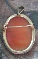 Shell Italian beauty in solid 14K Yellow Gold Pendant/Brooch