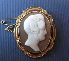 From UK Estate Action Portrait of Duke Wellington l cameo. Unmarked but tested as 9K solid Yellow Gold Brooch