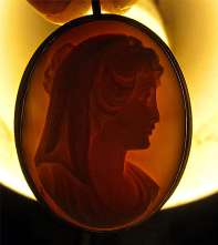 Angel Skin Coral Hand carving Master Peace from Italy Marked 900 Silver Sterling Brooch/Pendant.