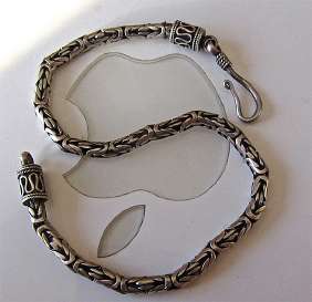 Byzantines style Bracelet from beginning XX century Silver w/trademark by Jeweller .