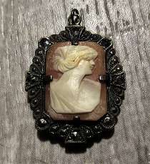 Malta Cross Filigree Marquisettes Framed Silver Sterling Art Deco Pendent.