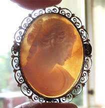 Superior hand carved/signed Edwardian/Post Edwardian Classic 900 Silver filigree Brooch/pendant circa 1910th - 1920th
