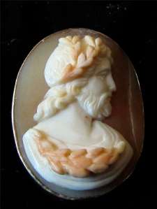 Antinoise - Roman Emperor. Cameo Produced 1830-1850