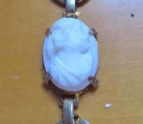 3 Roman Goddess - Coral Stone circa 1910th-1920th Art Deco marked Sterling Silver 7-1/2”Bracelet.